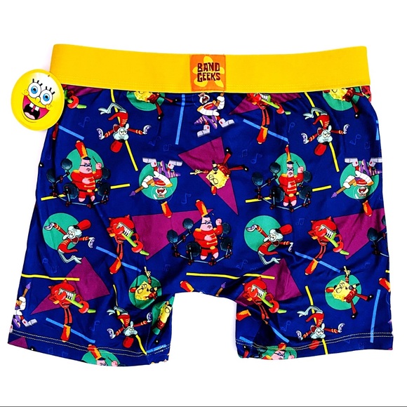 🆕 Spongebob Patrick Band Geeks Crazy Boxer Briefs - Picture 6 of 10